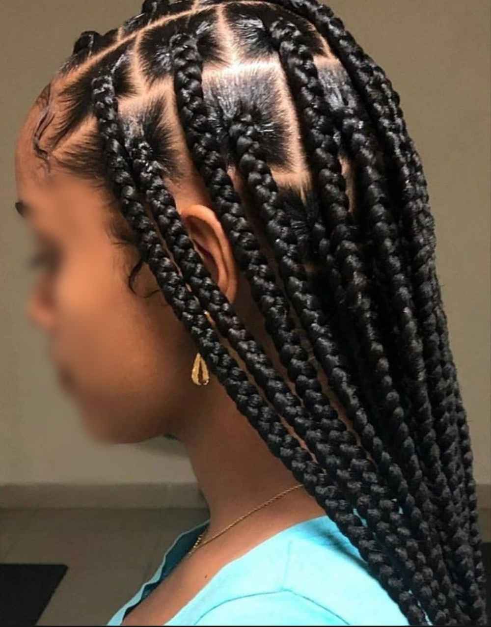 Une image de tresses de type box braids